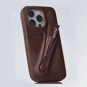 RHODE iPhone 15 pro max lipgloss case Espresso